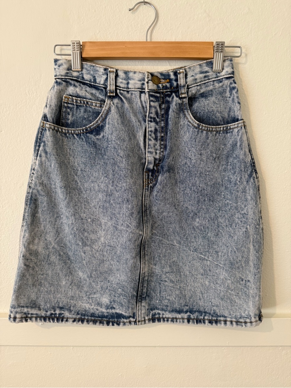 Palmetto’s Vintage Acid Wash Denim Skirt